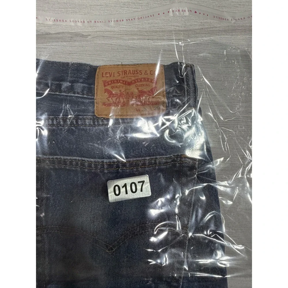 Levis 501 Original Fit Jeans Mens W36 L29 Blue Medium Wash Denim Button Fly Dist